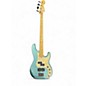 Used Fender American Deluxe Precision Bass Blue Electric Bass Guitar thumbnail