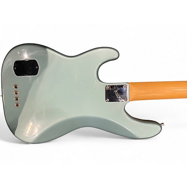 Used Fender American Deluxe Precision Bass Blue Electric Bass Guitar