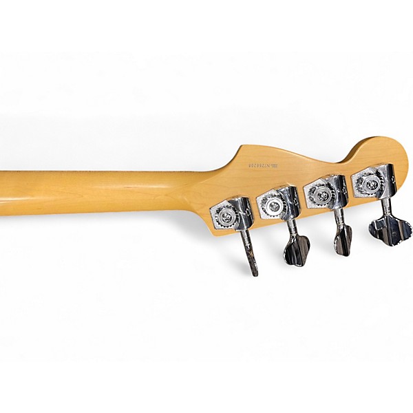 Used Fender American Deluxe Precision Bass Blue Electric Bass Guitar