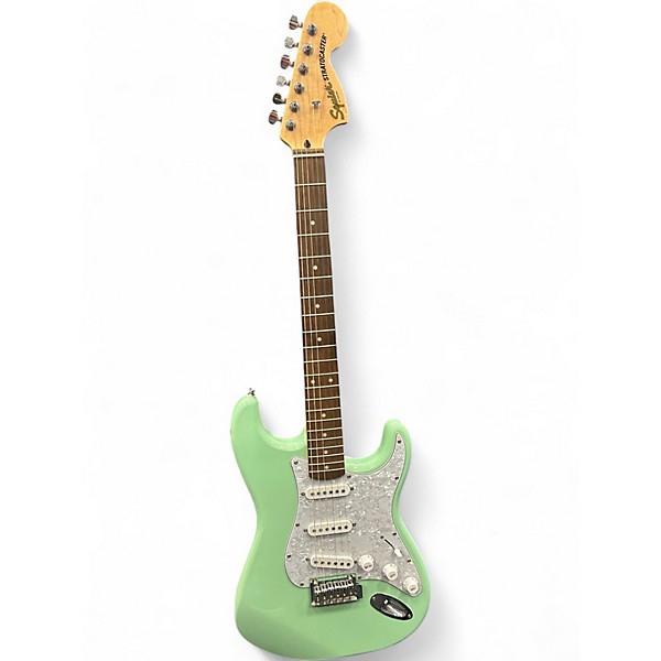 Used Squier Standard Stratocaster Seafoam Green Solid Body Electric Guitar