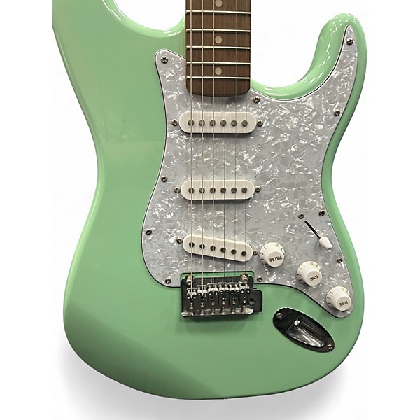Used Squier Standard Stratocaster Seafoam Green Solid Body Electric Guitar