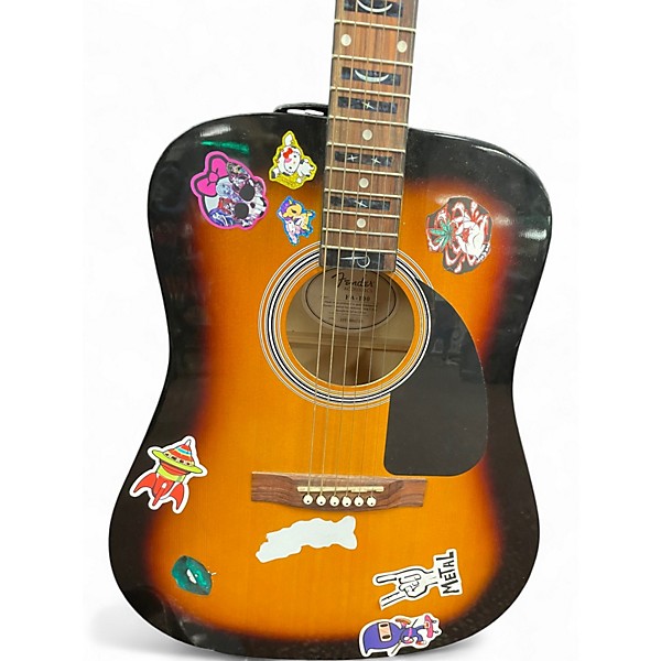 Used Fender FA100 2 Color Sunburst Acoustic Guitar