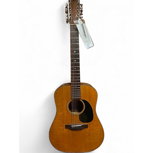 Vintage 1972 Martin 1972 Martin D-12-18 Natural 12 String Acoustic Guitar