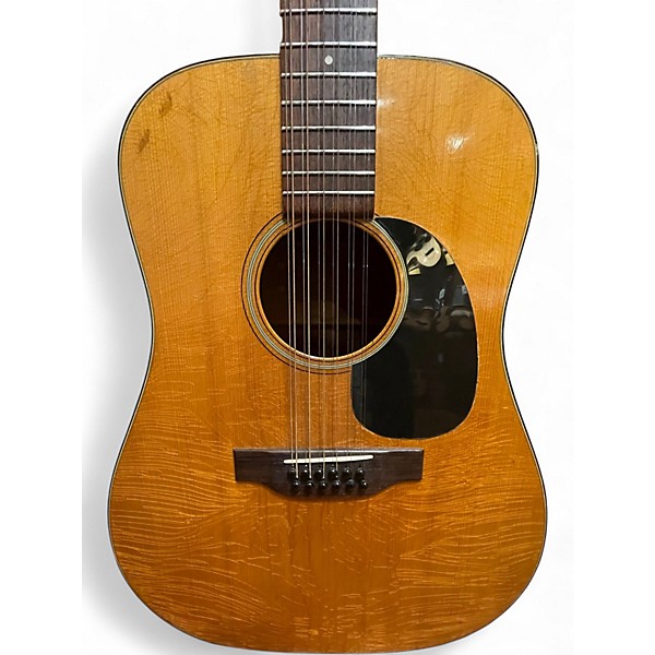 Vintage 1972 Martin 1972 Martin D-12-18 Natural 12 String Acoustic Guitar