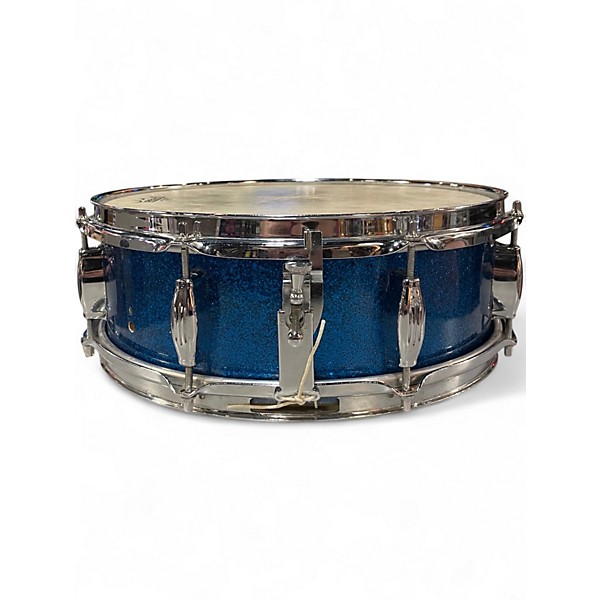 Vintage 1960s Camco Drums 14X3 SNARE DRUM SPARKLE BLUE Drum