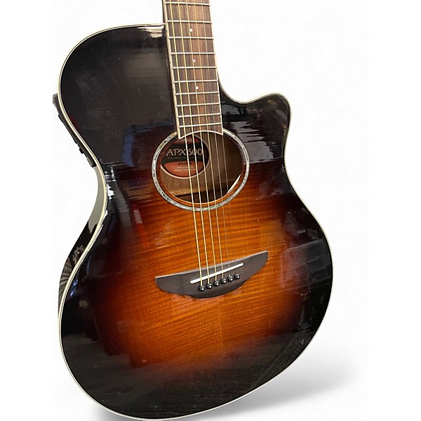 Used Yamaha APX600 2 Color Sunburst Acoustic Electric Guitar