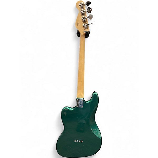 Used Squier Paranormal Rascal Bass HH Sherwood Green Metallic Electric Bass Guitar