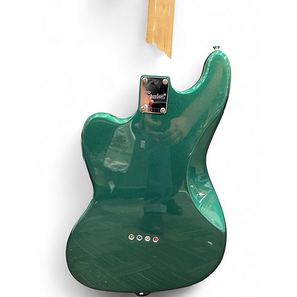 Used Squier Paranormal Rascal Bass HH Sherwood Green Metallic Electric Bass Guitar