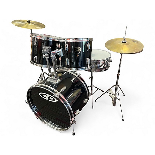 Used CP 5 Piece Drum Set Black Drum Kit
