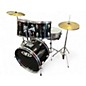 Used CP 5 Piece Drum Set Black Drum Kit thumbnail