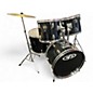 Used CP 5 Piece Drum Set Black Drum Kit