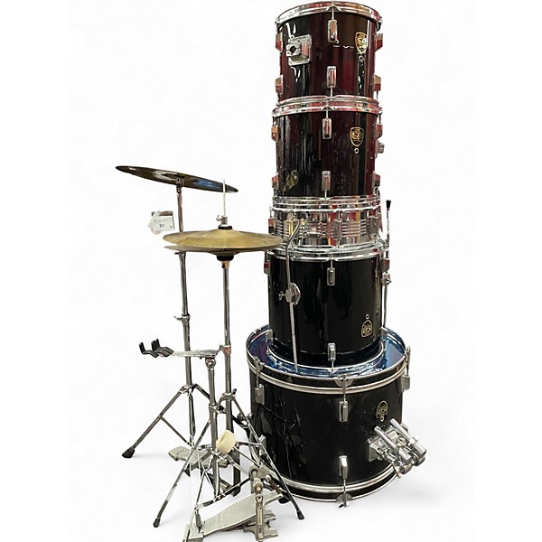 Used CP 5 Piece Drum Set Black Drum Kit