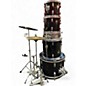Used CP 5 Piece Drum Set Black Drum Kit