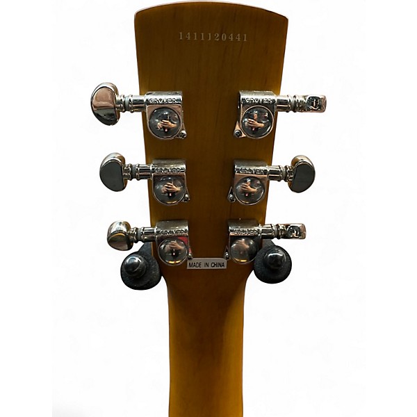 Used Dobro Hound Dog Deluxe Round Neck Natural Resonator Guitar