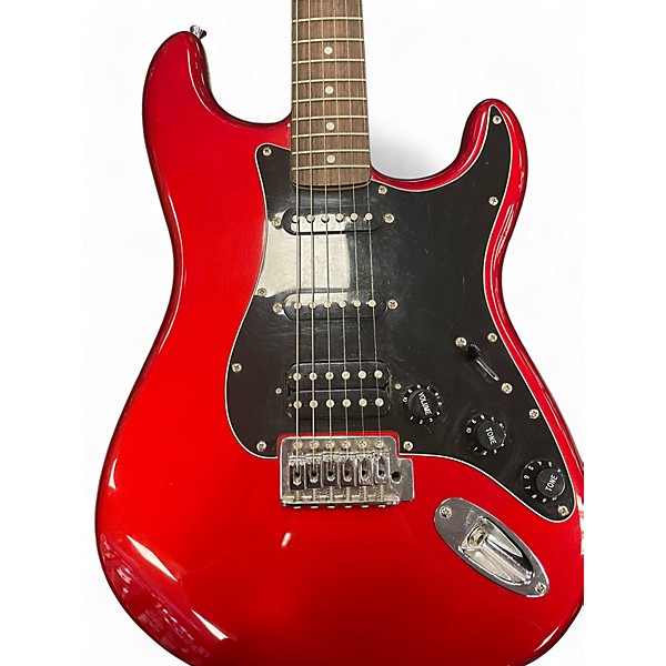 Used Squier Affinity Strat HSS Red Solid Body Electric Guitar