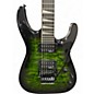 Used Jackson JS32Q Dinky transparent green burst Solid Body Electric Guitar