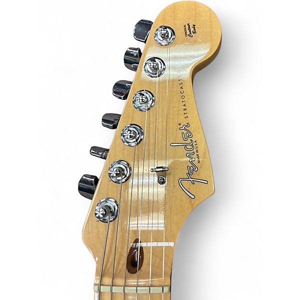 Used Fender American Standard Stratocaster BLACK Solid Body Electric Guitar