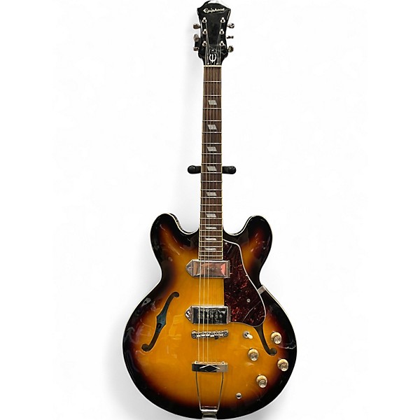 Used 2021 Epiphone Casino 3 Color Sunburst Hollow Body Electric Guitar