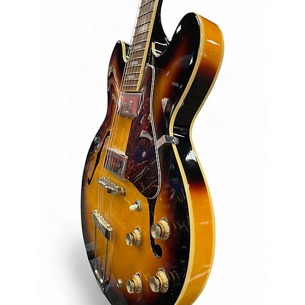 Used 2021 Epiphone Casino 3 Color Sunburst Hollow Body Electric Guitar