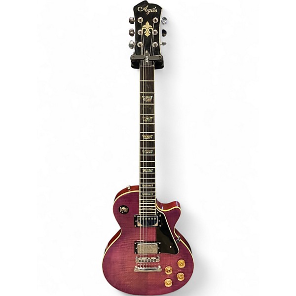 Used Agile AL-3010 Purple Solid Body Electric Guitar
