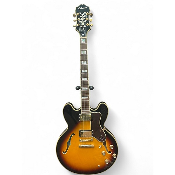 Used Epiphone Sheraton II Pro Sunburst Hollow Body Electric Guitar