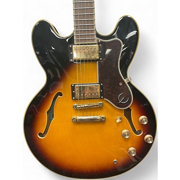Used Epiphone Sheraton II Pro Sunburst Hollow Body Electric Guitar