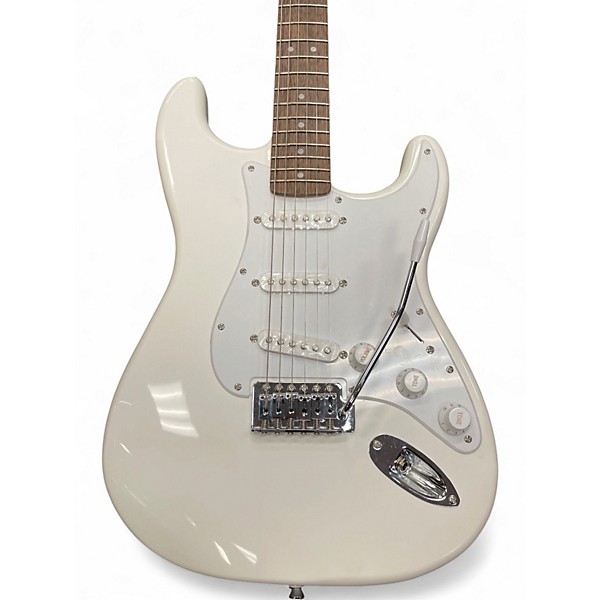 Used Squier SONIC Stratocaster WITH TREMOLO Arctic White Solid Body Electric Guitar