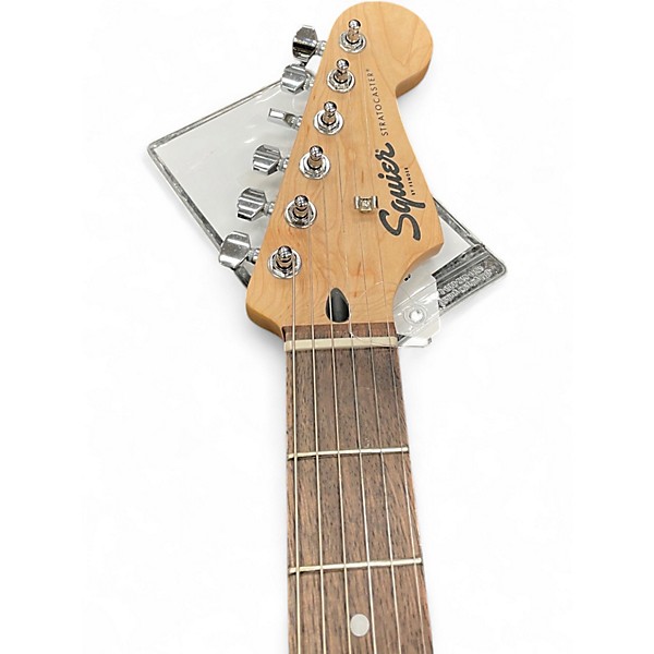 Used Squier SONIC Stratocaster WITH TREMOLO Arctic White Solid Body Electric Guitar
