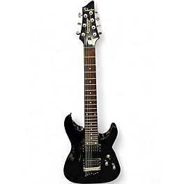 Used Schecter Guitar Research Omen 7 Black Solid Body Electric Guitar
