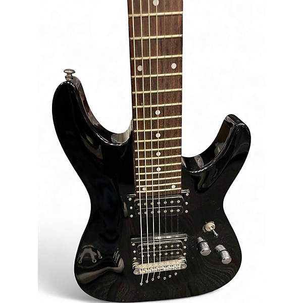 Used Schecter Guitar Research Omen 7 Black Solid Body Electric Guitar