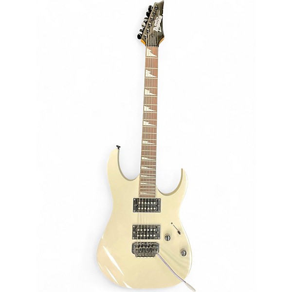 Used Ibanez Gio Ax Vintage White Solid Body Electric Guitar