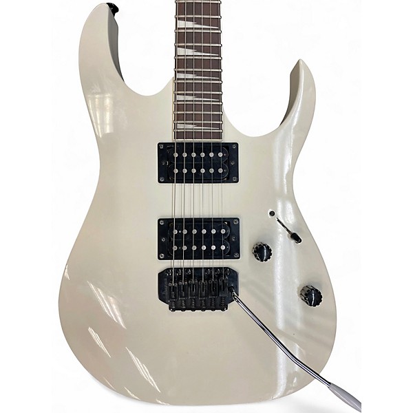 Used Ibanez Gio Ax Vintage White Solid Body Electric Guitar