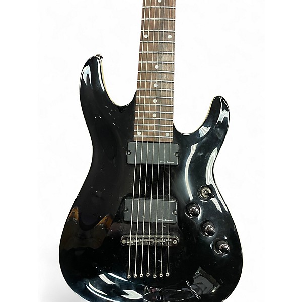 Used Schecter Guitar Research Diamond Series c7 Black Solid Body Electric Guitar