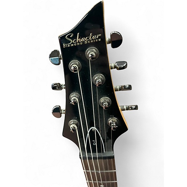 Used Schecter Guitar Research Diamond Series c7 Black Solid Body Electric Guitar