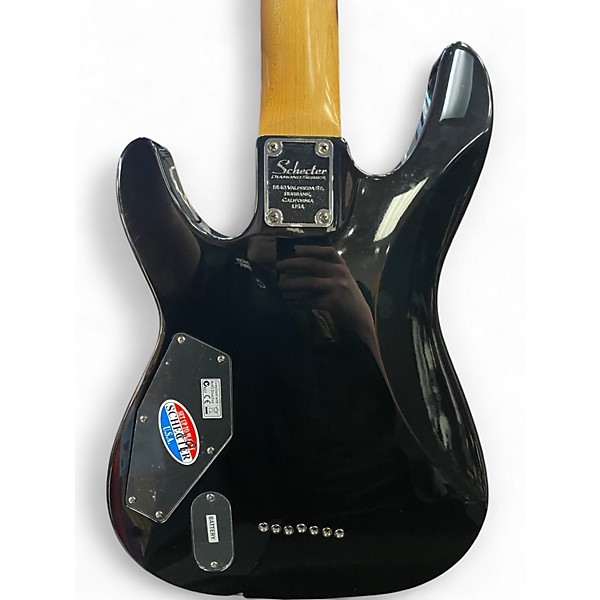 Used Schecter Guitar Research Diamond Series c7 Black Solid Body Electric Guitar