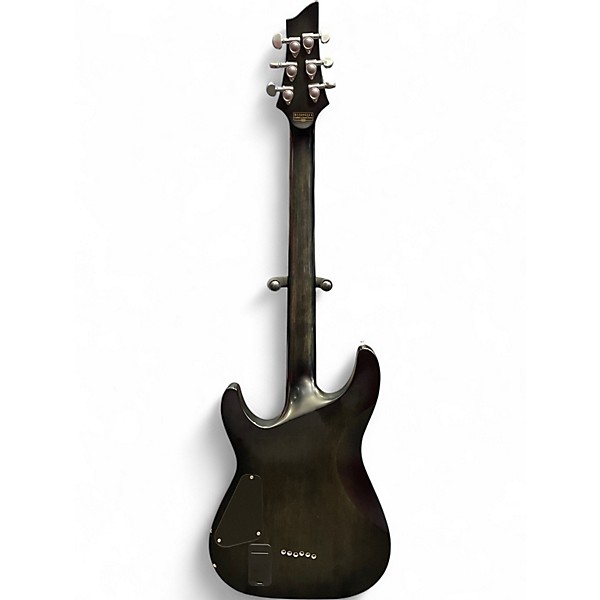 Used Schecter Guitar Research C1 Platinum Trans Black Solid Body Electric Guitar