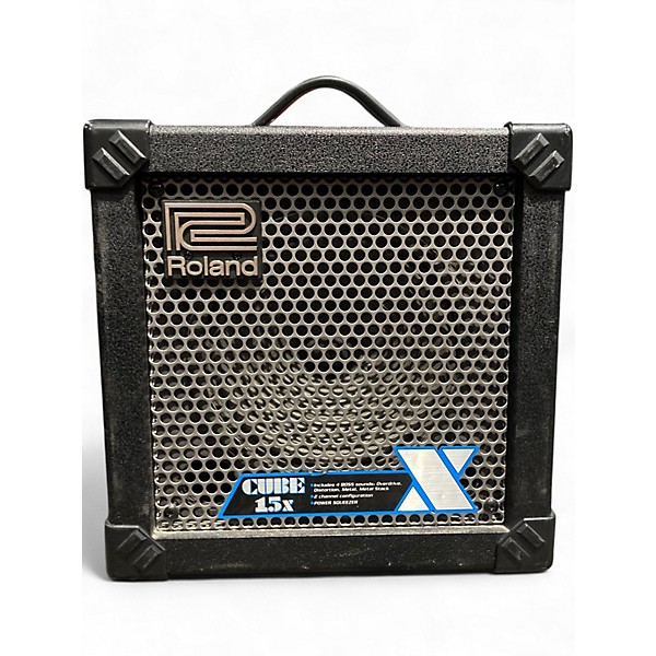 Used Roland Cube 15X 1X8 15W Guitar Combo Amp