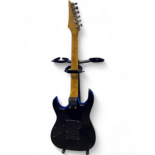 Used Ibanez GIO RG70QA Trans Black Solid Body Electric Guitar
