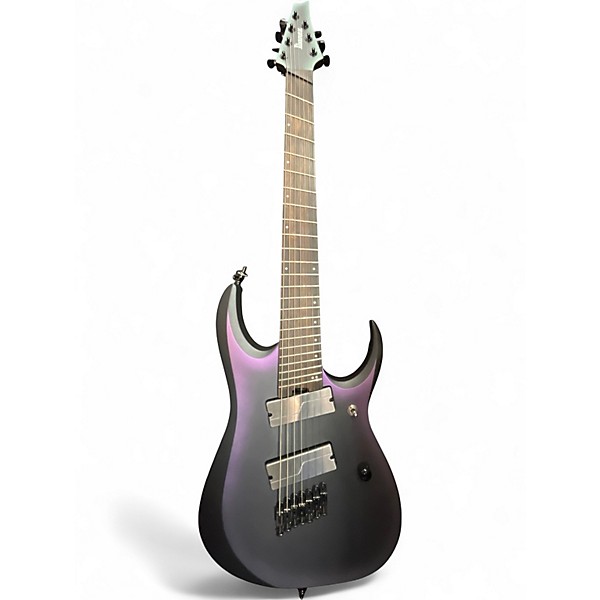 Used Ibanez RGA71AL Axion Label 7 String aurora burst Solid Body Electric Guitar