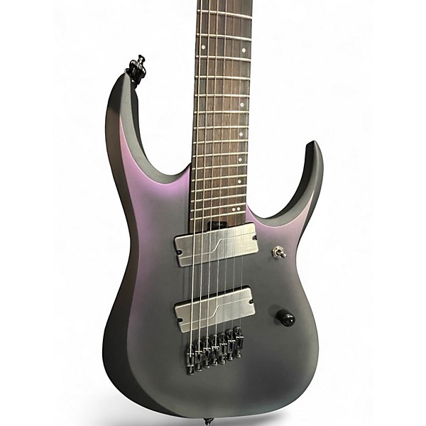 Used Ibanez RGA71AL Axion Label 7 String aurora burst Solid Body Electric Guitar