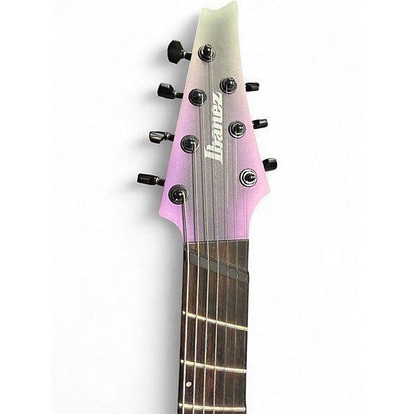Used Ibanez RGA71AL Axion Label 7 String aurora burst Solid Body Electric Guitar