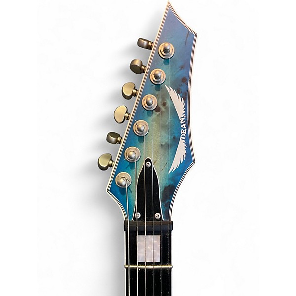 Used Dean Exile Ocean Blue Burst Solid Body Electric Guitar