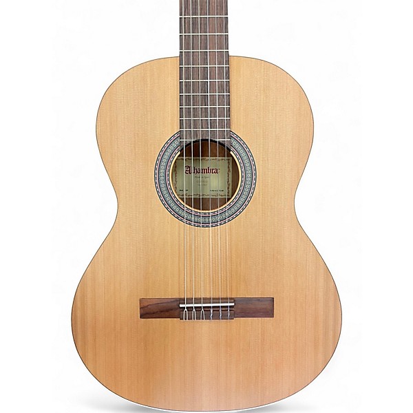 Used Alhambra 1O P Natural Classical Acoustic Guitar