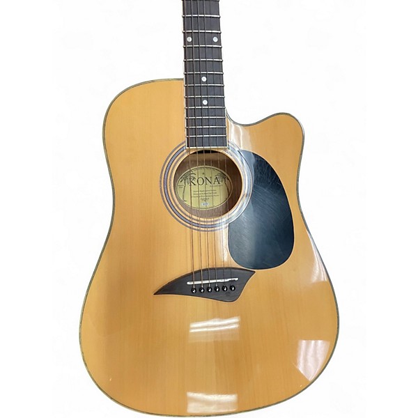 Used Kona K2 Natural Acoustic Electric Guitar