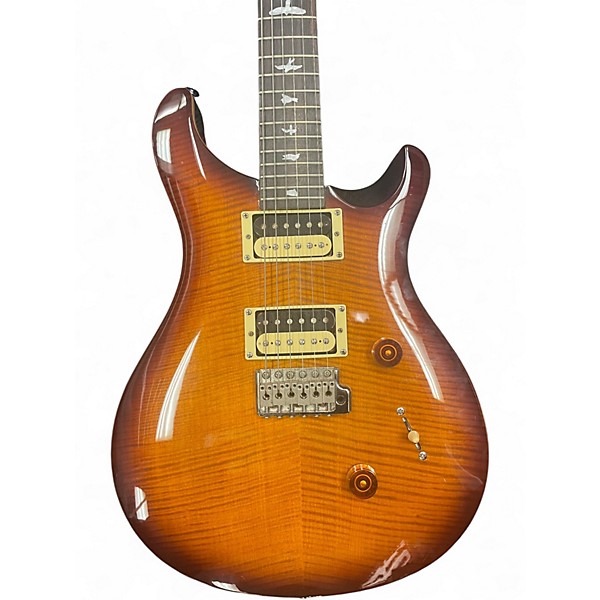 Used PRS SE Custom 24 Trans Brown Solid Body Electric Guitar