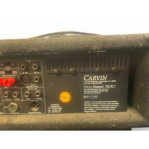 Used Carvin PRO BASS 500 Bass Amp Head