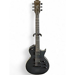 Used Fesley FLP350 Satin Black Solid Body Electric Guitar