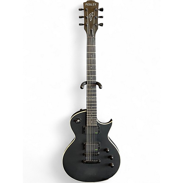 Used Fesley FLP350 Satin Black Solid Body Electric Guitar
