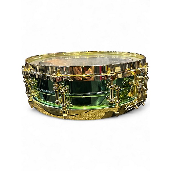 Used Ludwig 14X3.5 Carl Palmer Snare Green Drum