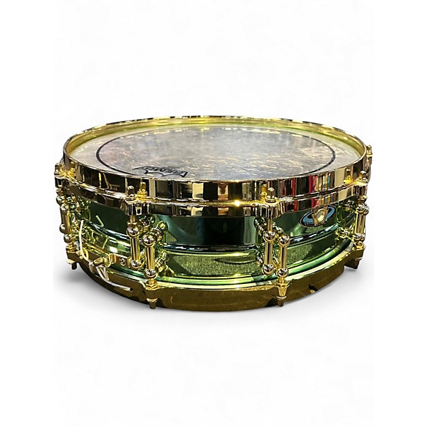 Used Ludwig 14X3.5 Carl Palmer Snare Green Drum